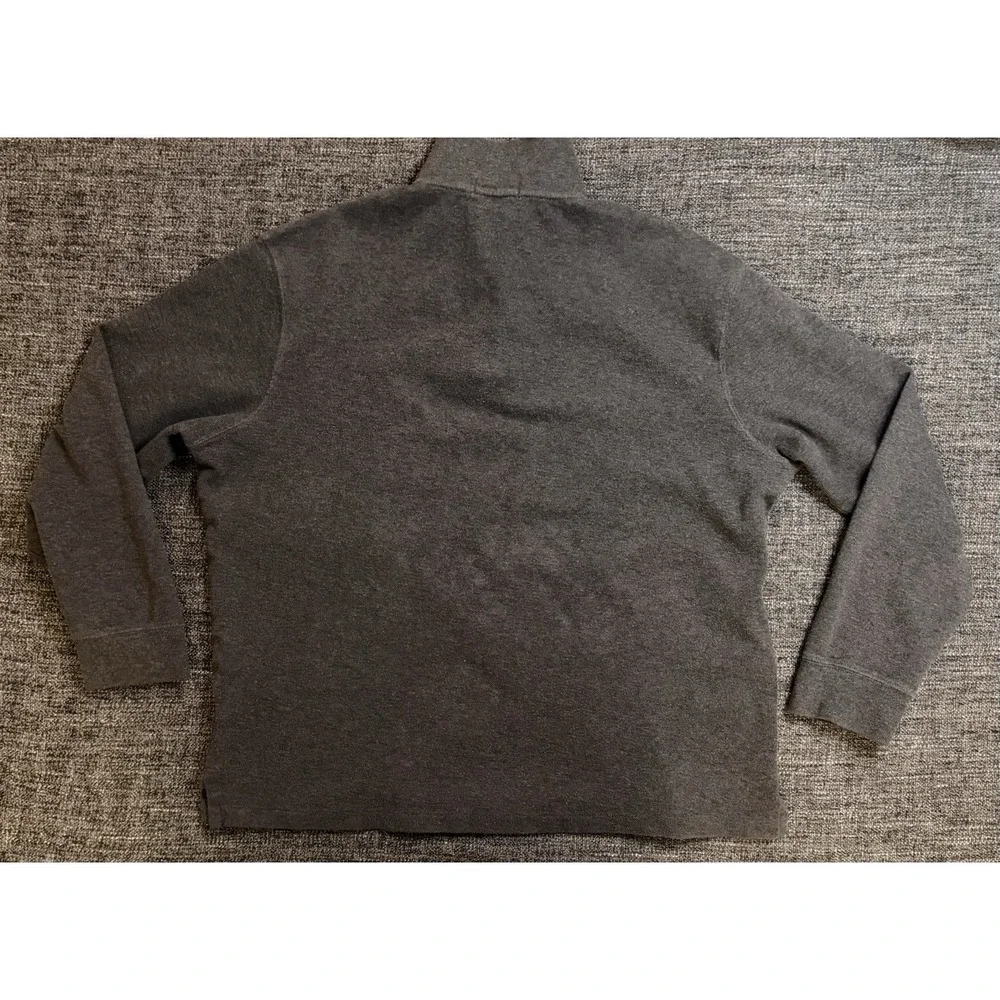 Polo Ralph Lauren Preppy Estate Rib Charcoal Gray 1/4 Zip XL Classic
